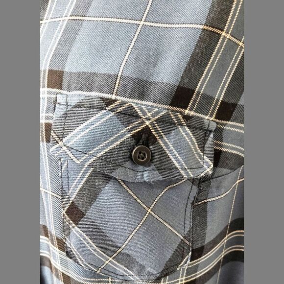 TORRID CHALLIS Button-Down LongSleeve Plaid Shirt Size 1X - Picture 7 of 14